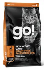 Сухой корм GO Natural holistic БЕЗЗЕРНОВОЙ: ЛОСОСЬ для котят и кошек (SKIN + COAT Grain Free Salmon Recipe CF)