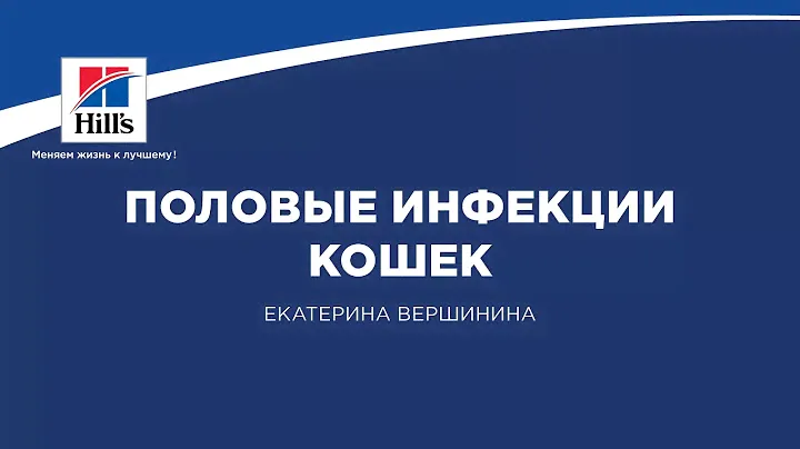 Вебинар на тему: «Половые инфекции кошек». Лектор – Екатерина Вершинина