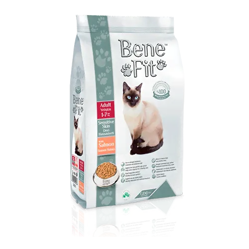 Benefit (Бенефит) Adult Sensitive Skin Сухой корм для взрослых кошек с 1 до 7 лет для чувствительной кожи с лососем 1,5 кг