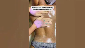 Full Body Scrub Session|Exfoliating routine| Glowing Skin secret #bodyscrub #spa #youtubeshorts