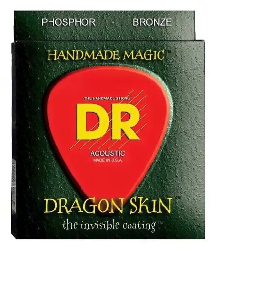 Струны для акустических гитар DR DSA-10 Dragon Skin, 10-48-0
