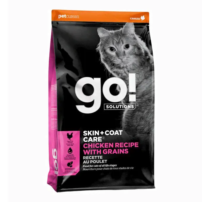 Сухой корм Go! Solutions Skin+Coat Care с курицей фруктами и овощами для котят и кошек 1,36 кг