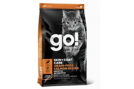 GO! Беззерновой для Котят и Кошек с Лососем (SKIN + COAT Grain Free Salmon Recipe CF). Вес: 1,36 кг